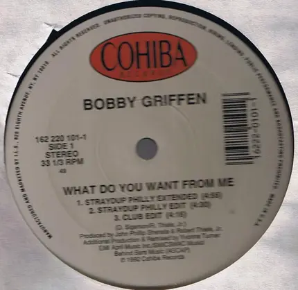 Bobby Griffen - What Do You Want From Me