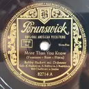 Schellack - Bobby Hackett And His Orchestra / Lionel Hampton Quintet - More Than You Know / Moon Glow