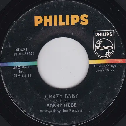 Bobby Hebb - Love Me / Crazy Baby