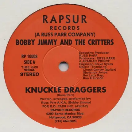 Bobby Jimmy And The Critters - Knuckle Draggers