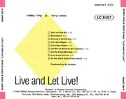 CD - Bobby King & Terry Evans - Live And Let Live!