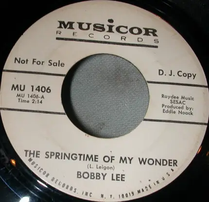 Bobby Lee - The Springtime Of My Wonder