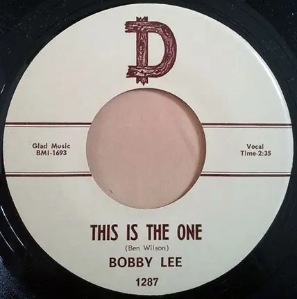 Bobby Lee - God Made An Angel / This Is The One