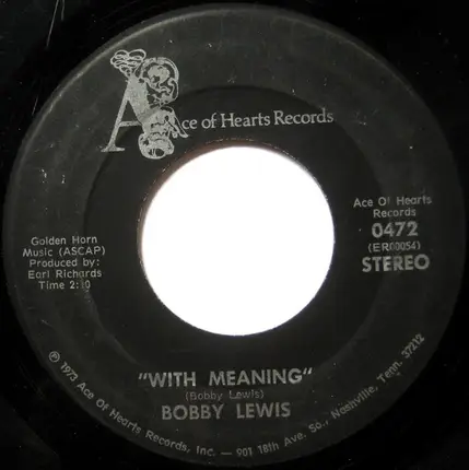 Bobby Lewis - Too Many Memories