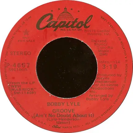 Bobby Lyle - Groove (Ain't No Doubt About It)