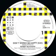 7inch Vinyl Single - Bobby McFerrin - Don't Worry - Be Happy!