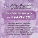 CD - Bobby Morganstein - CD#5: The Complete Speciality Party CD