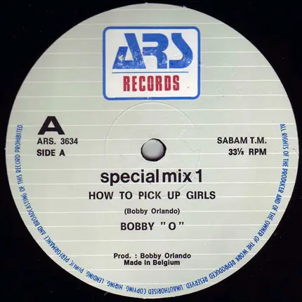 Bobby 'O' / Bonnie Forman - How To Pick Up Girls / I Want A Man