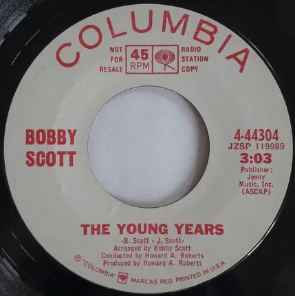 Bobby Scott - The Young Years / It's Crazy