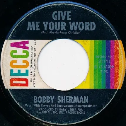 Bobby Sherman - It Hurts Me