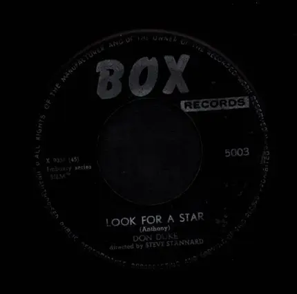 Bobby Stevens , Don Duke - Shakin' All Over / Look For A Star