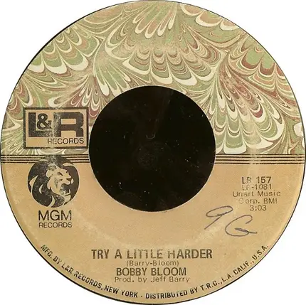 Bobby Bloom - Montego Bay / Try A Little Harder