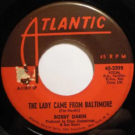 Bobby Darin - The Lady Came From Baltimore