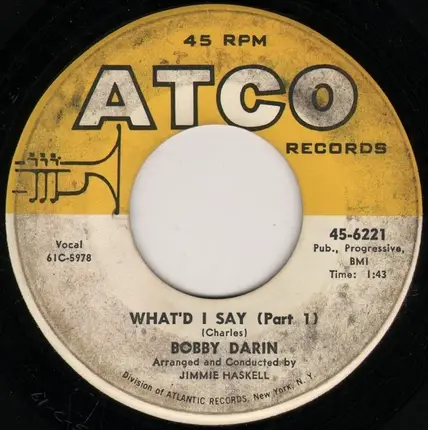 Bobby Darin - What'd I Say