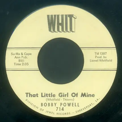 Bobby Powell - That Little Girl Of Mine