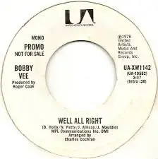 Bobby Vee - Well All Right