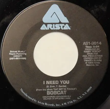 Bobcat - I Need You