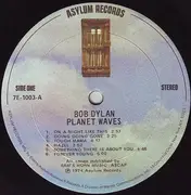 LP - Bob Dylan - Planet Waves - textured sleeve