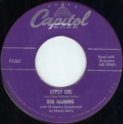 Bob Manning - The Nearness Of You / Gypsy Girl