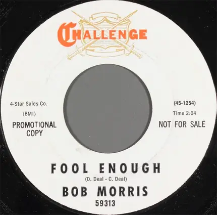 Bob Morris - Fool Enough