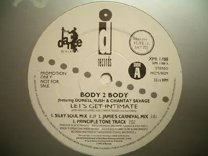 Body 2 Body Featuring Donnell Rush & Chantay Savage - Let's Get Intimate