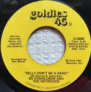 7'' - Bo Donaldson & The Heywoods - Billy, Don't Be A Hero