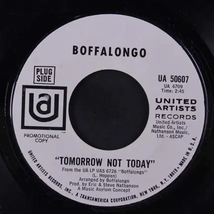 Boffalongo - Tomorrow Not Today
