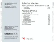 CD - Martinů / Dvořák - Piano Concerto No. 4, Legends