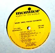 LP - Bolek Zawadzki - Bolek Singing Polish Favorites - Mono