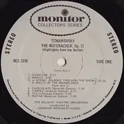 LP - Bolshoi Theatre Orchestra Conducted By Gennadi Rozhdestvensky , Pyotr Ilyich Tchaikovsky - The Nutcracker (Highlights From The Ballet)