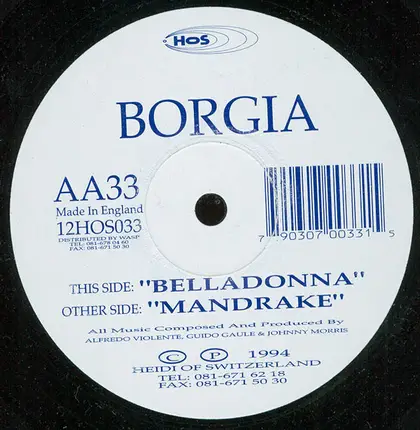Borgia - Mandrake / Belladonna