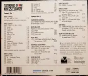 Double CD - Kurt Weill / Milhaud / Boris Blacher a.o. - Testimonies Of War - Kriegszeugnisse 1914-1945