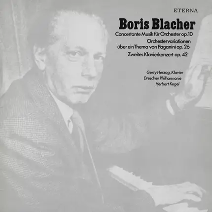 Blacher - Concertante Musik Für Orchester Op. 10 ‧ Orchestervariationen Über Ein Thema Von Paganini Op. 26 ‧