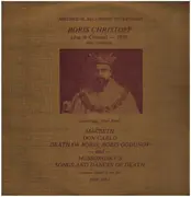 LP - Boris Christoff - Live in Concert  - 1980