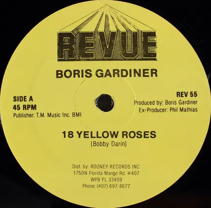 Boris Gardiner - 18 Yellow Roses