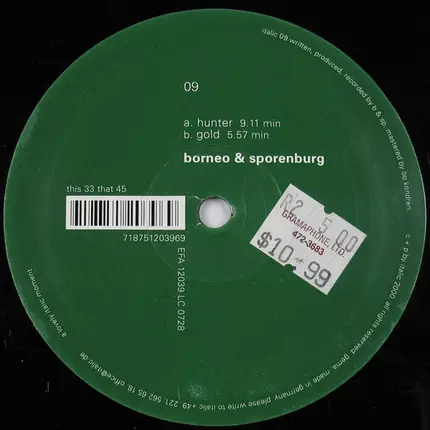 Borneo & Sporenburg - Hunter