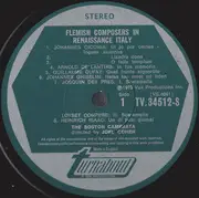 LP - Boston Camerata , Joel Cohen - Flemish Composers In Renaissance Italy (The Wandering Musicians)