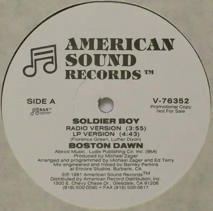 Boston Dawn - Soldier Boy