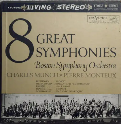 Boston Symphony Orchestra , Charles Munch , Pierre Monteux - 8 Great Symphonies