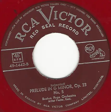 Boston Pops Orchestra , Arthur Fiedler - Prelude In C-Sharp Minor / Prelude In G Minor