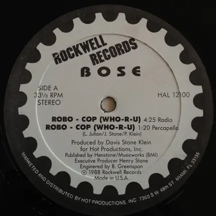 Bose - Robo Cop (Who-R-U)