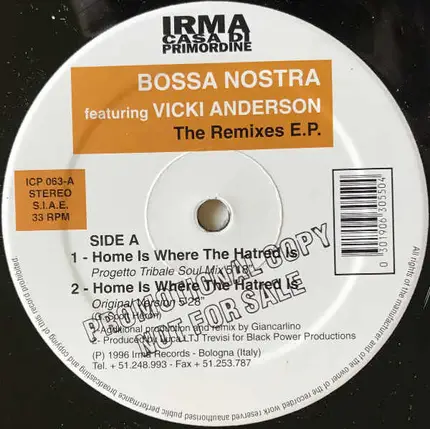 Bossa Nostra Featuring Vicki Anderson - The Remixes E.P.