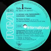 LP - Bouzouki Ensemble Tasos Karakatsanis - 12 Sirtakis von Theodorakis / Hadjidakis / Xarchakos (Folge 2)