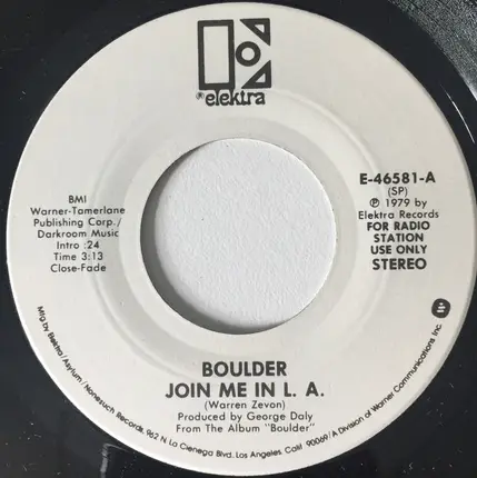 Boulder - Join Me In L. A.
