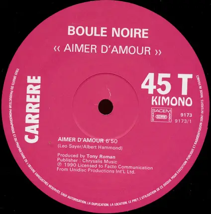 Boule Noire - Aimer D'Amour