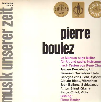 Boulez - Le Marteau sans Maitre für Alt und sechs Instrumente