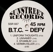 12inch Vinyl Single - Bound To Confront - Defy - Insert