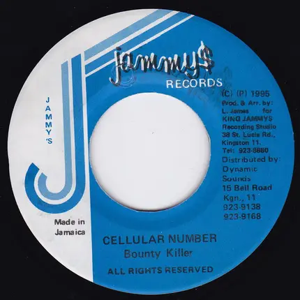 Bounty Killer - Cellular Number