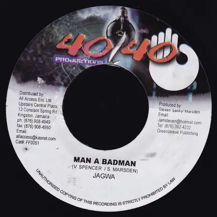 Bounty Killer / Jagwa - Hot Like Fire / Man A Badman