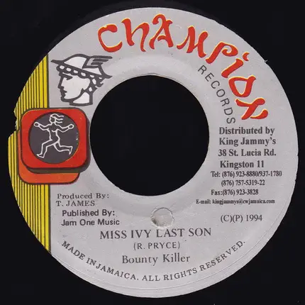 Bounty Killer - Miss Ivy Last Son